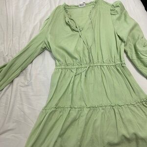 Long sleeve mini dress